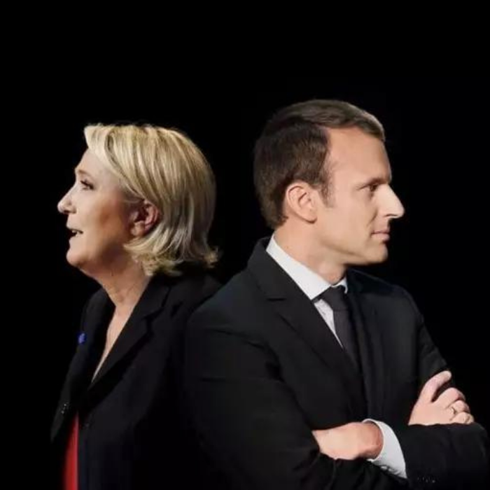 Macron haler innpå Le Pen